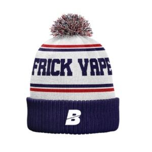 Frick Vap Men's Blue and White Beanie Hat One Size‎ NWOT
